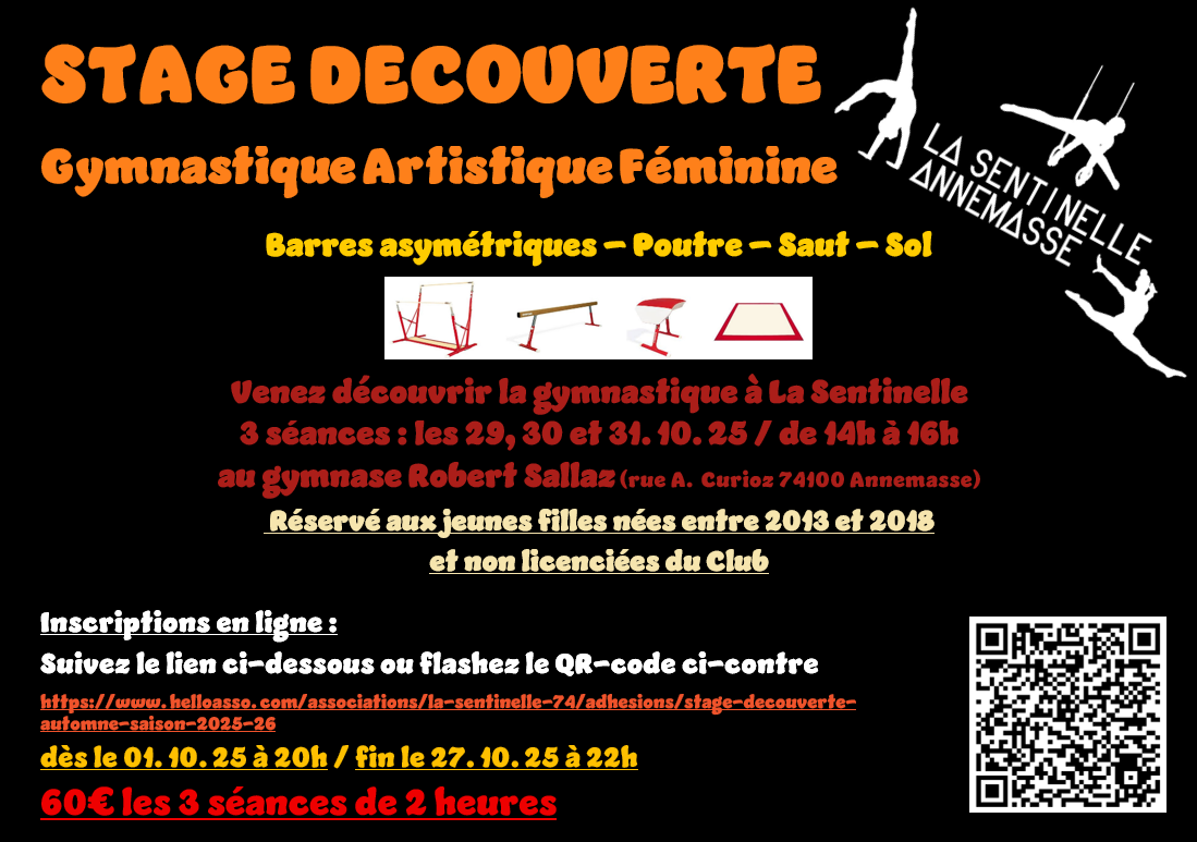 Stage Découverte vacances d'Automne - cliquez ici ! Stage Découverte vacances d'Automne - cliquez ici !