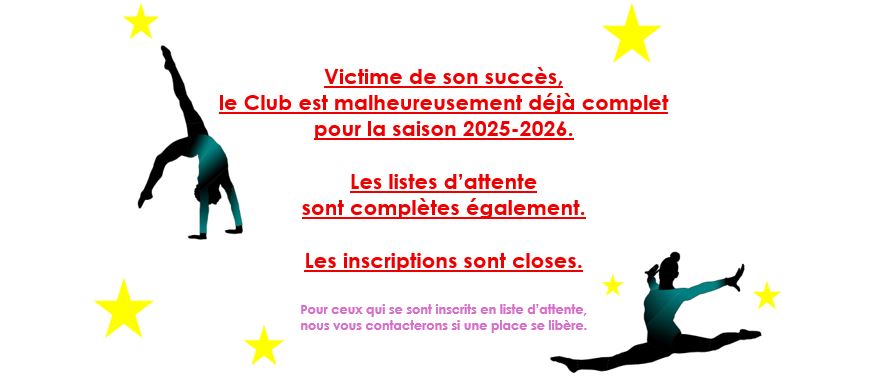 INSCRIPTIONS saison 2025-2026