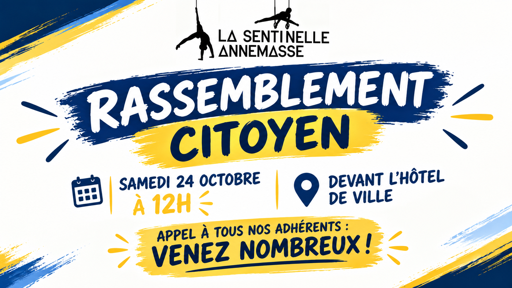 Invitation au rassemblement citoyen du 24 octobre à 12h